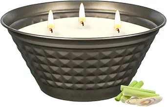 Citronella Candles Outdoor - Large 23oz with 3 Wicks, Long Burning Time, Reusable Tin