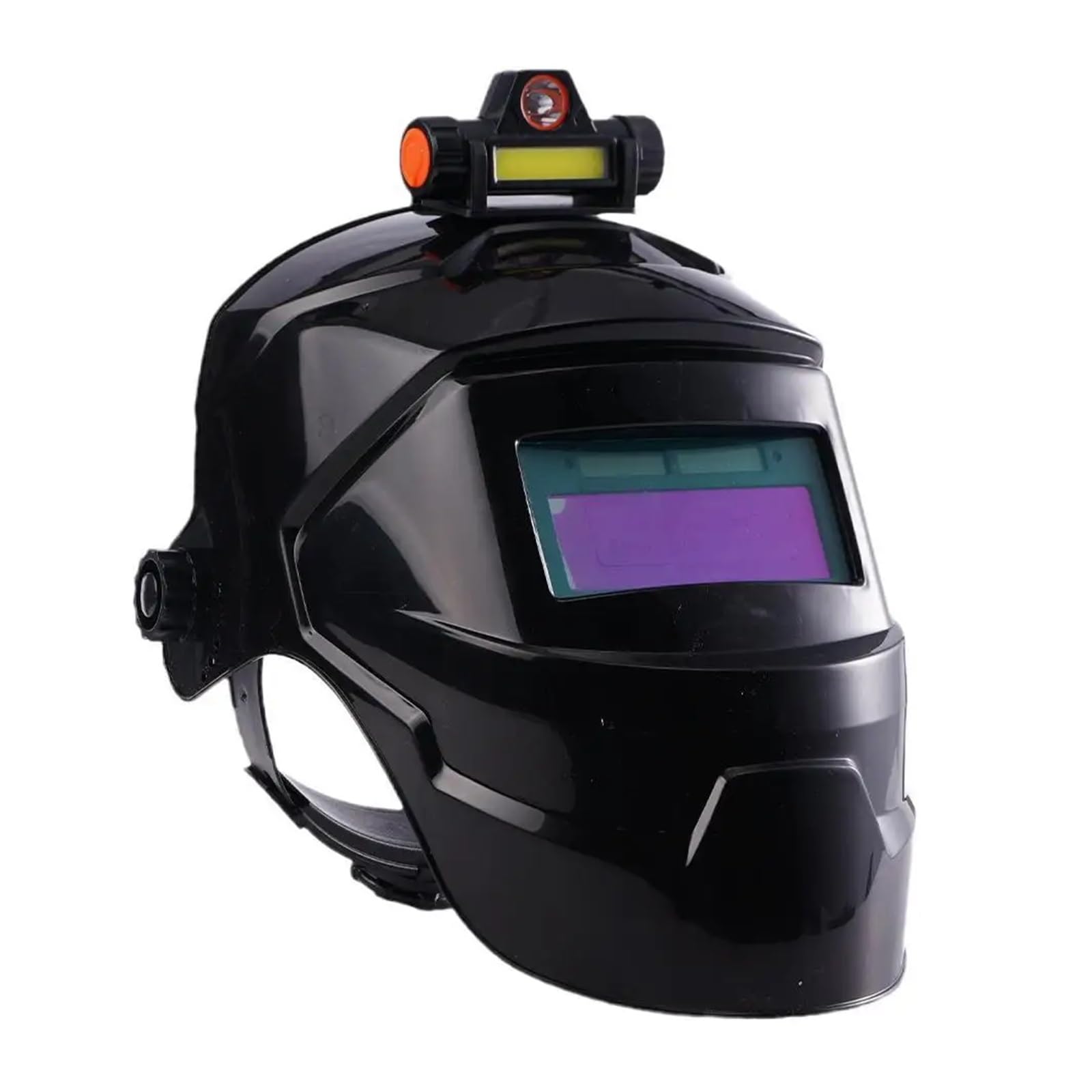 Welding Supplies Welding Helmet Welder Mask with Rechargeable Headlight Automatic Dimming Electric Welding Mask for Arc Weld Grind Cut Process(Nero)