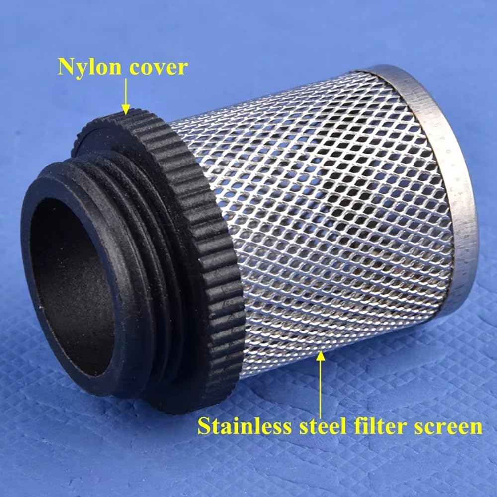 Malla de filtro de agua 304ss duradera - 5 piezas, rosca externa de 1/2" a 2" for acuarios, estanques y sistemas de riego(2In)