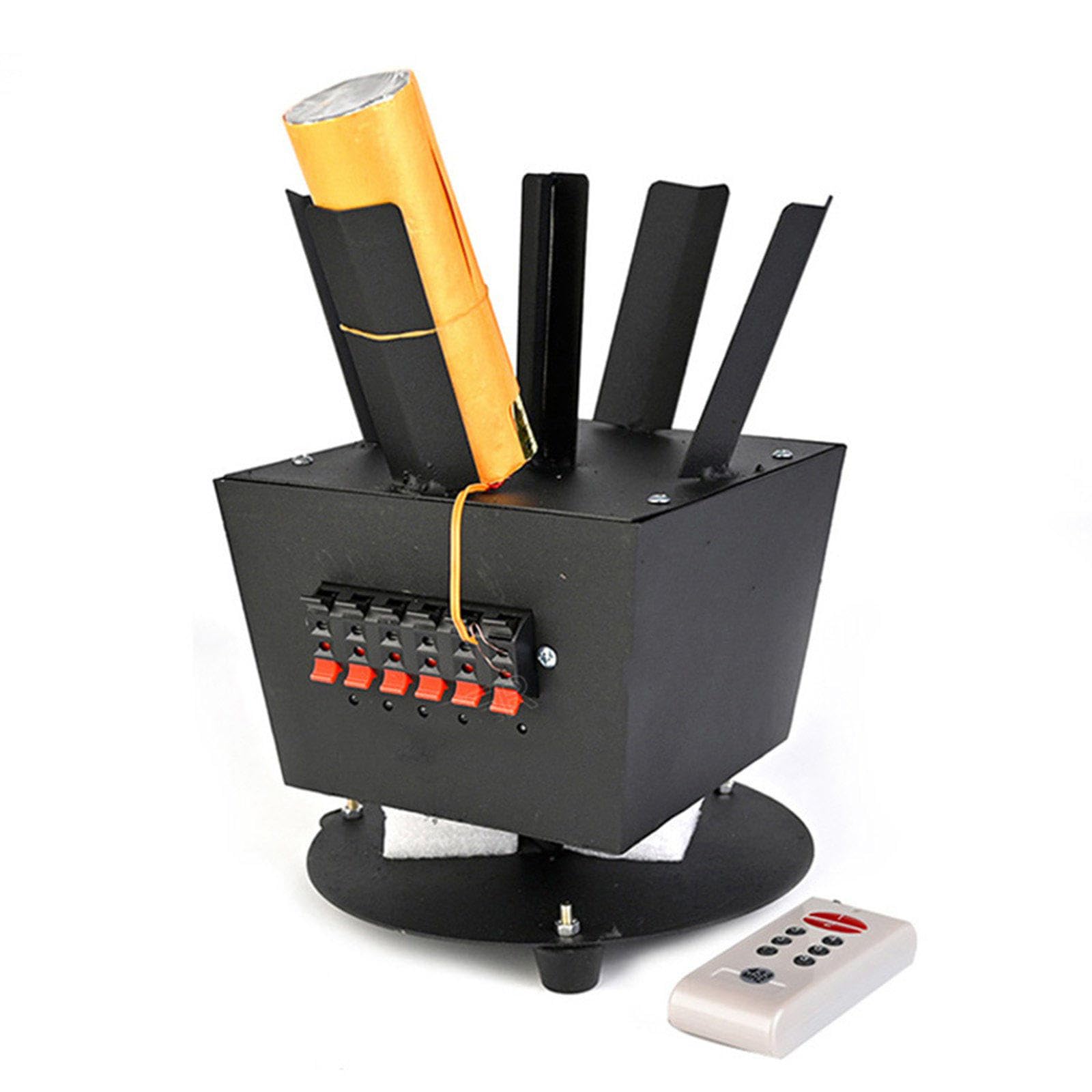 Máquina de Fuente pirotécnica para Escenario, Sistema de Lanzamiento de Fuegos Artificiales, máquina giratoria de Fuegos Artificiales en frío con Control Remoto