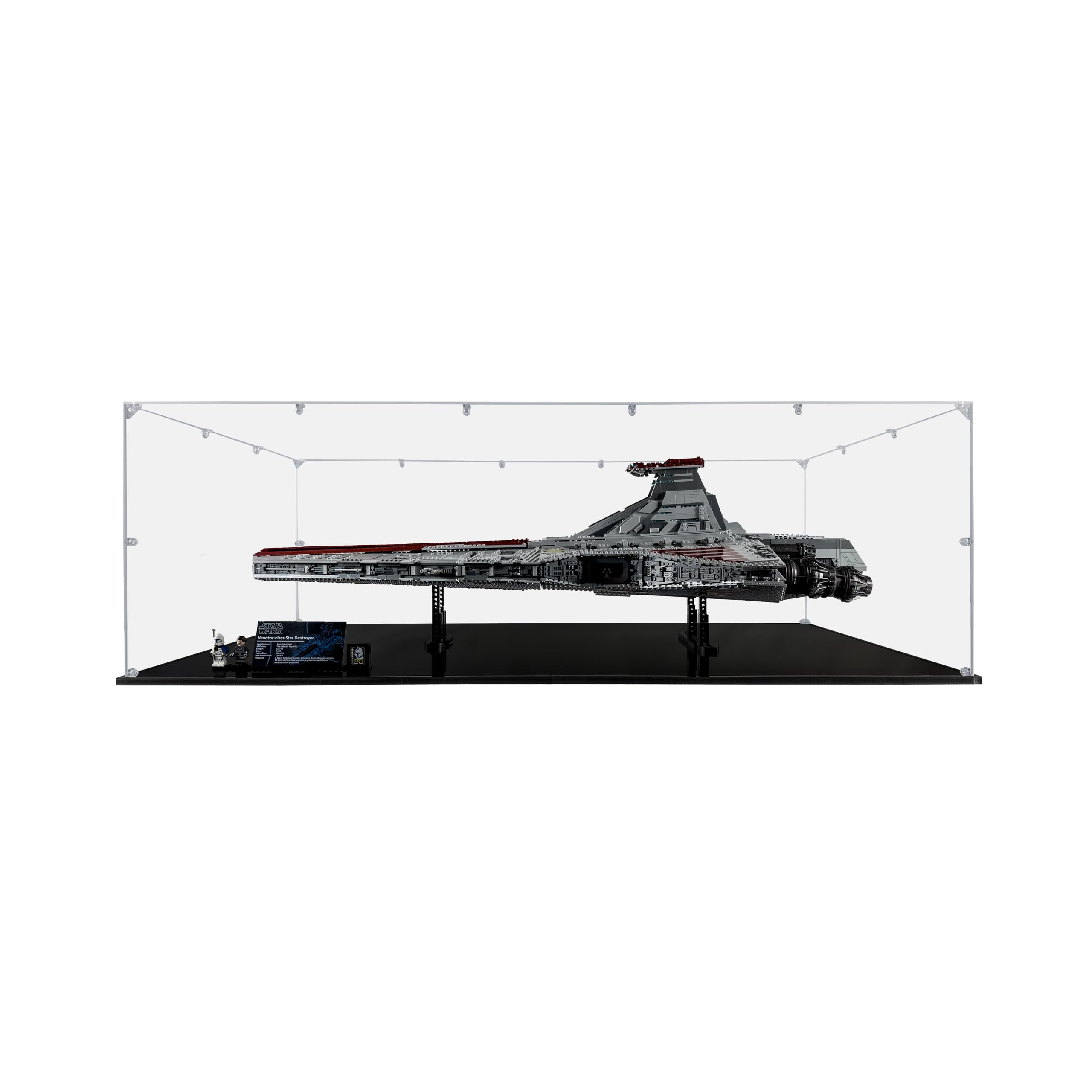 Acrylic Display Case for Venator-Class Republic Attack Cruiser #75367, Dustproof Display Case (Case Only)