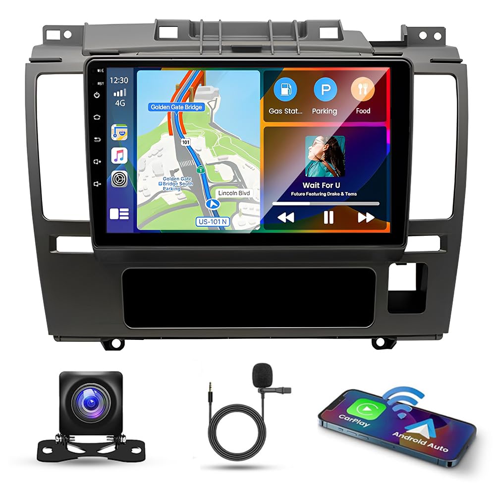 Amazon.com: 9 Inch Double Din Car Stereo for Nissan Versa MK1 2007