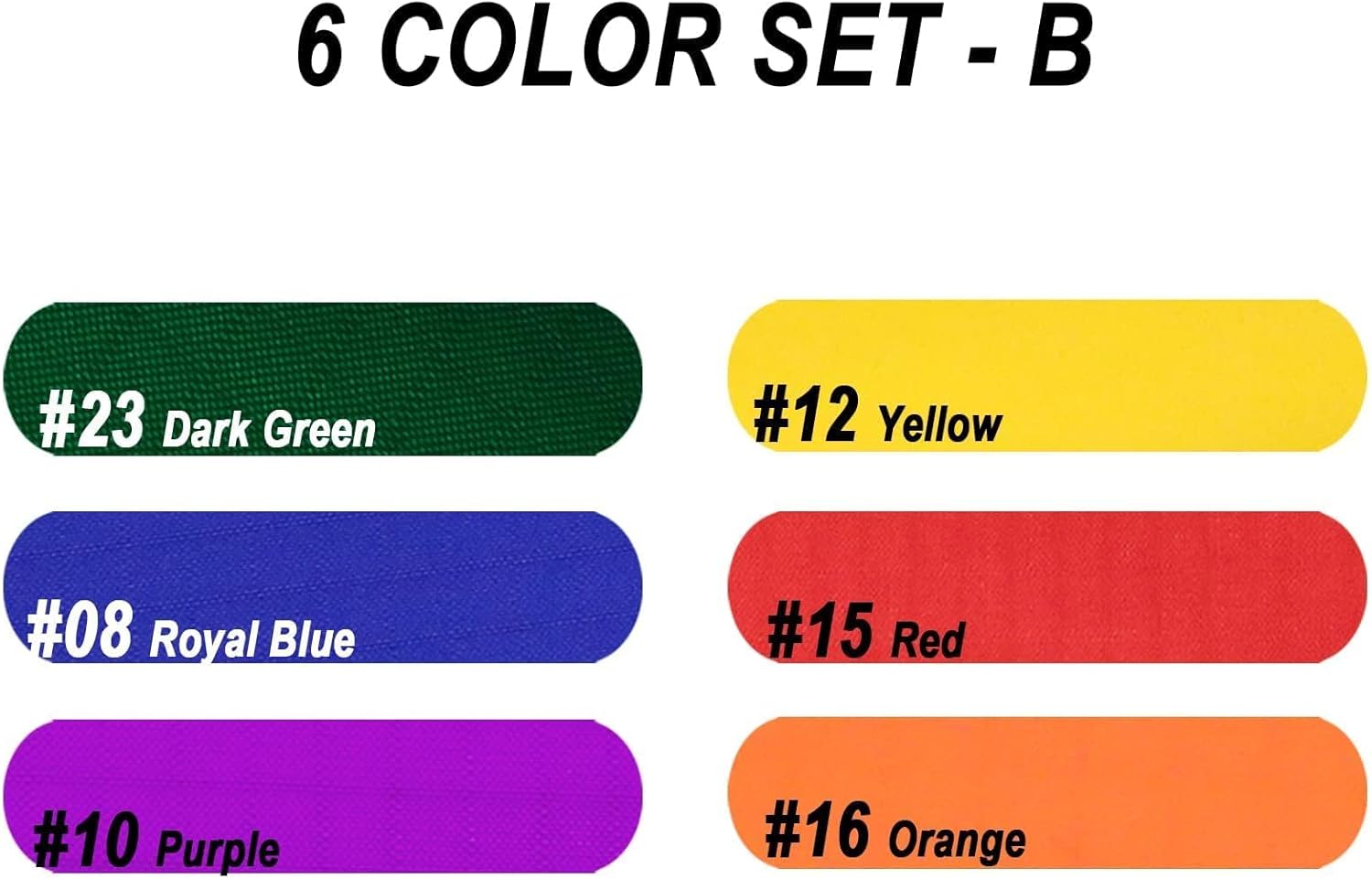 9KM DWLIFE Nylon Ripstop Fabric, 6 Color Set: 60x39 Inch, 40D Waterproof, Lightweight, Windproof, Bulk Fabric for Kite, Tent, Flag, Bag, Tarp Cover, Outdoor DIY Project