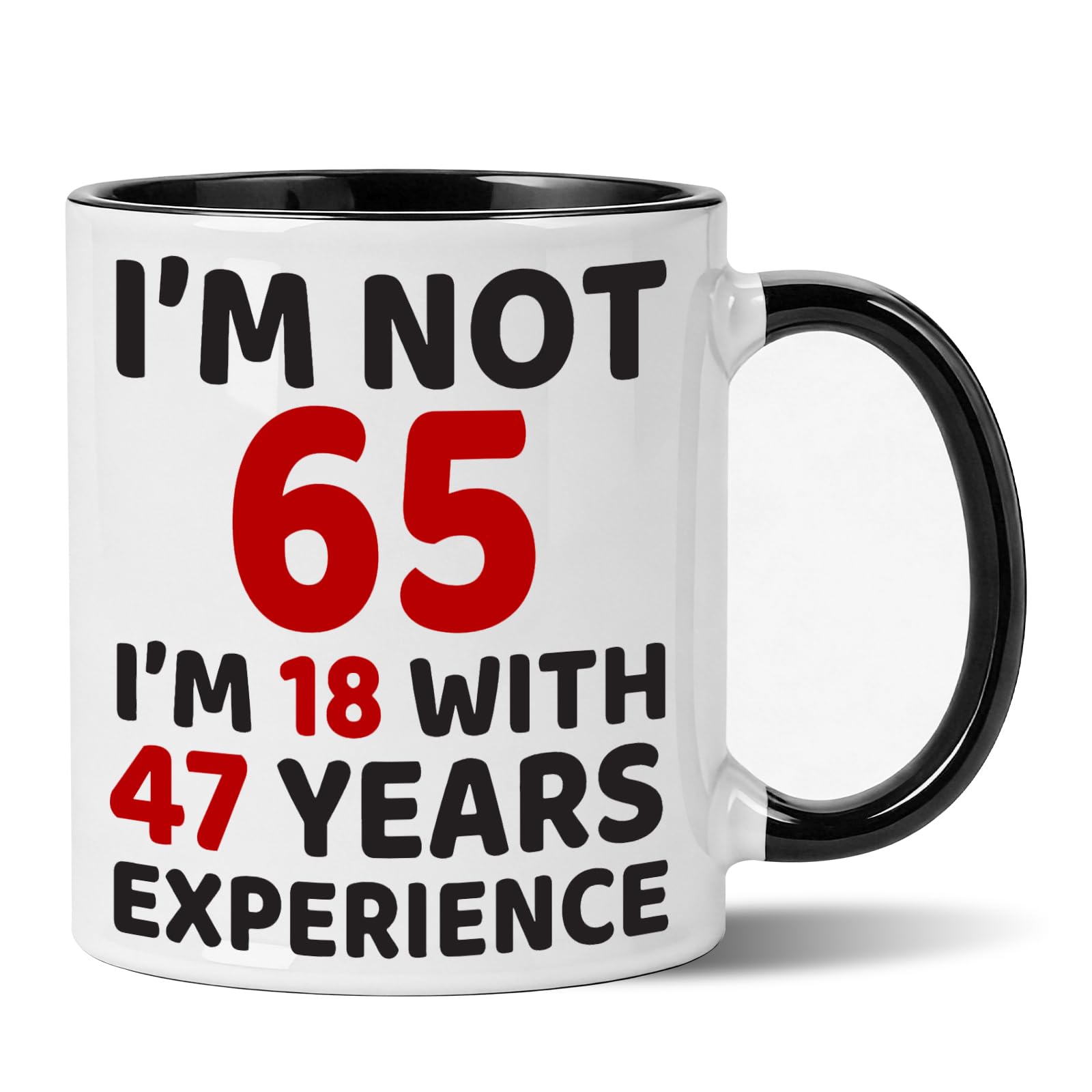 Yuecda 1961 65th Birthday Mug for Women Men, Turning 65 Year Old Birthday Gifts for Mom, Dad, Grandma, Grandpa, Wife, Husband, Daughter, Sister, Best Friends, Coworkers, Her, Him, 11oz Coffee Cup
