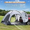 TOMOUNT SUV Tent Family Camp Car Tent, 300 x 300 x 210 cm, Universal 4 Person Vehicle with Waterproof Rainfly, Suitable Family Camping Traveling Outdoor Activities