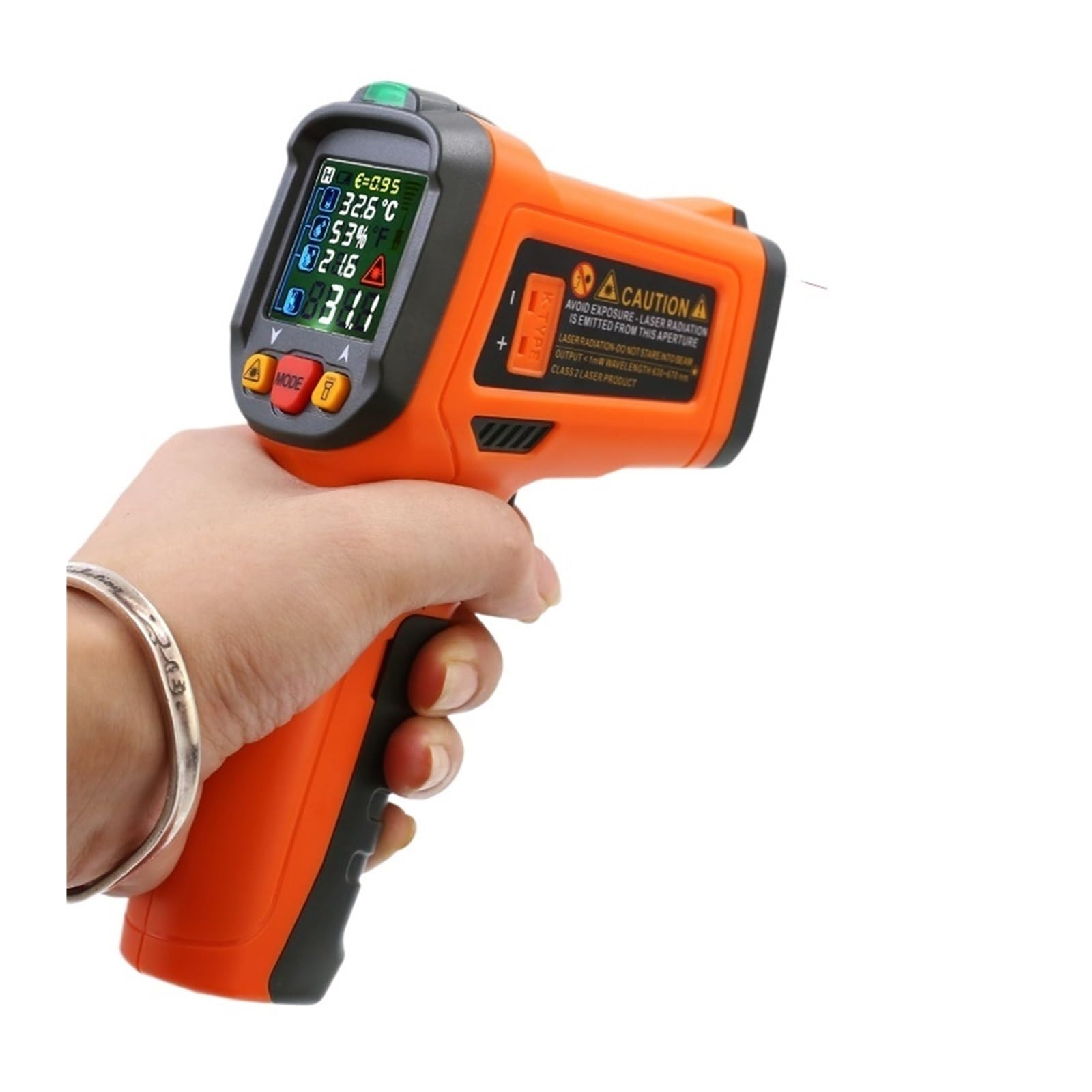 PM6530DB termometr na podczerwień, elektroniczny termometr ręczny, termometr pistoletowy do temperatury wody i oleju (PM6530B)