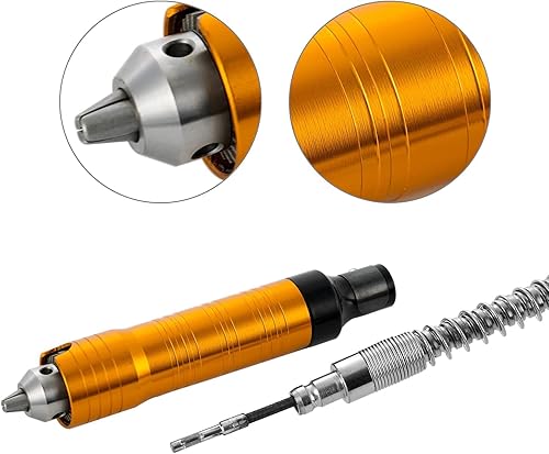 Miniatura 9 de DZQ Amoladora de eje flexible de 780 W, portabrocas de herramientas rotativas de 0.016-0.256in con soporte giratorio de 35 agujeros, organizador de