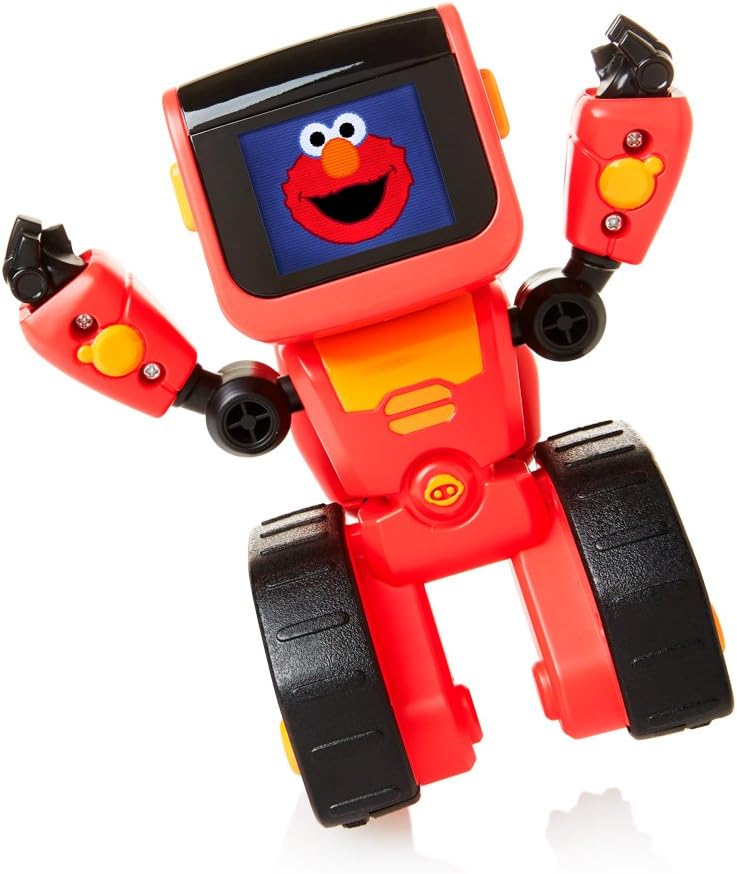 WowWee Elmoji Junior Coding Robot Toy, Red