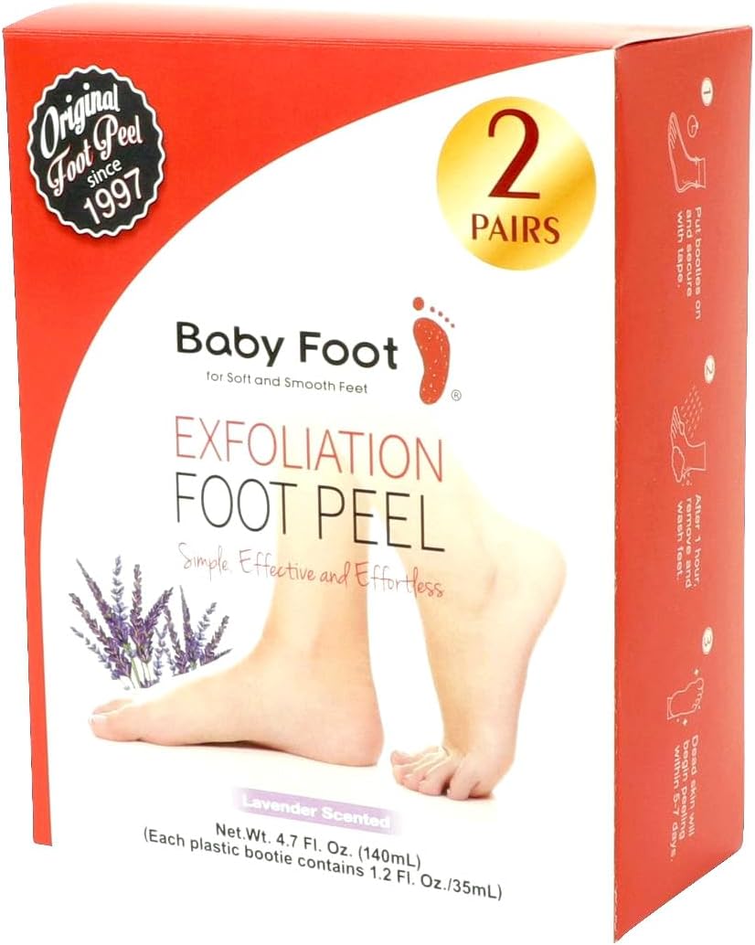 Baby Foot 2 PACK ORIGINAL FOOT PEEL - 2 TREATMENTS INCLUDED