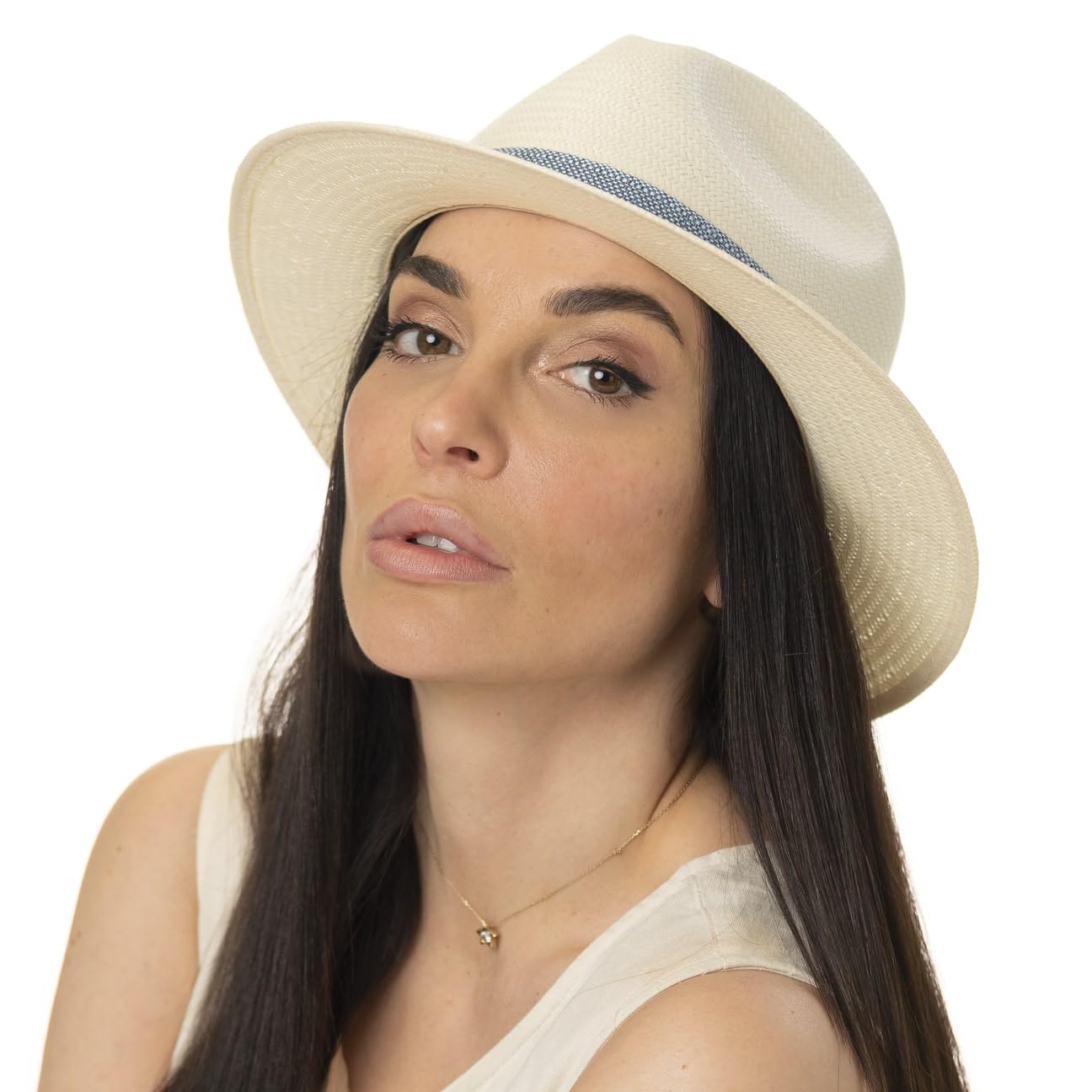 Lierys Janova Sombrero Traveller de Paja Proteccion UV 40 Unisex Primavera Verano