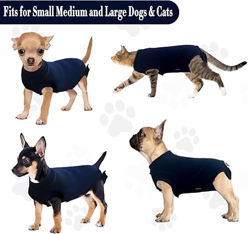 Miniatura 5 de Uadonile Traje de recuperación quirúrgica, para perros grandes y pequeños, esterilización después de la cirugía, cobertura de cuerpo completo,
