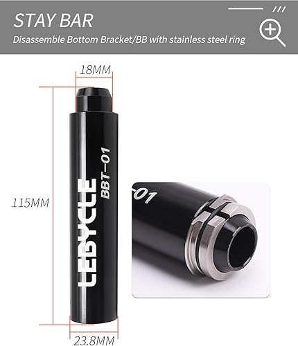 Miniatura 8 de Herramienta de extracción de prensa de rodamientos de bicicletas,Herramienta de instalación de extractor de rodamientos de bicicletas, Kit de