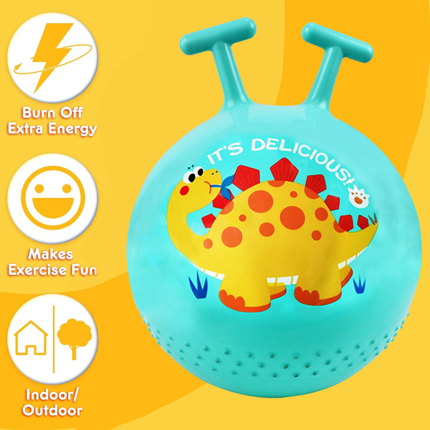 Ballon Sauteur pour Enfants Gonflable Balle Trémie Rebondissante Vert