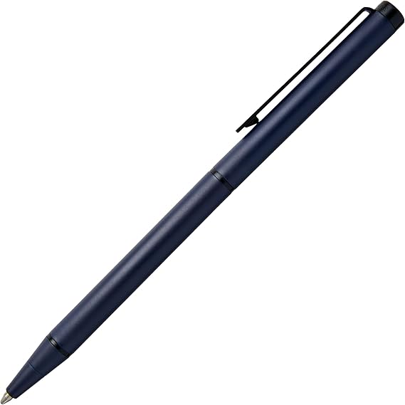 Hugo Boss Cloud HSF3904N Ballpoint Pen Medieval Blue Matte Brass Length 14 cm Lead Colour Blue