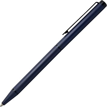 Hugo Boss Cloud HSF3904N Ballpoint Pen Medieval Blue Matte Brass Length 14 cm Lead Colour Blue