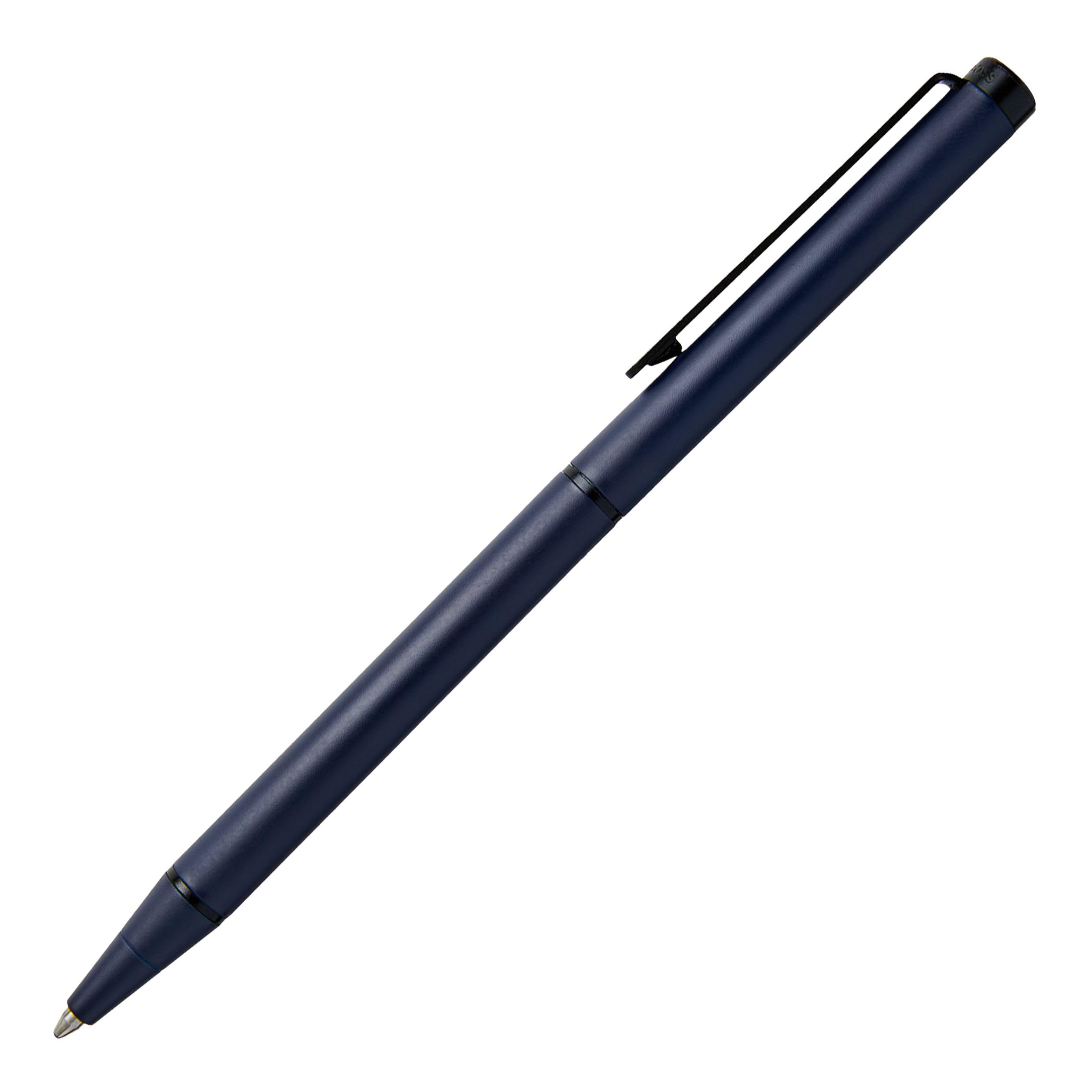 Hugo Boss Cloud HSF3904N Ballpoint Pen Medieval Blue Matte Brass Length 14 cm Lead Colour Blue — view 3