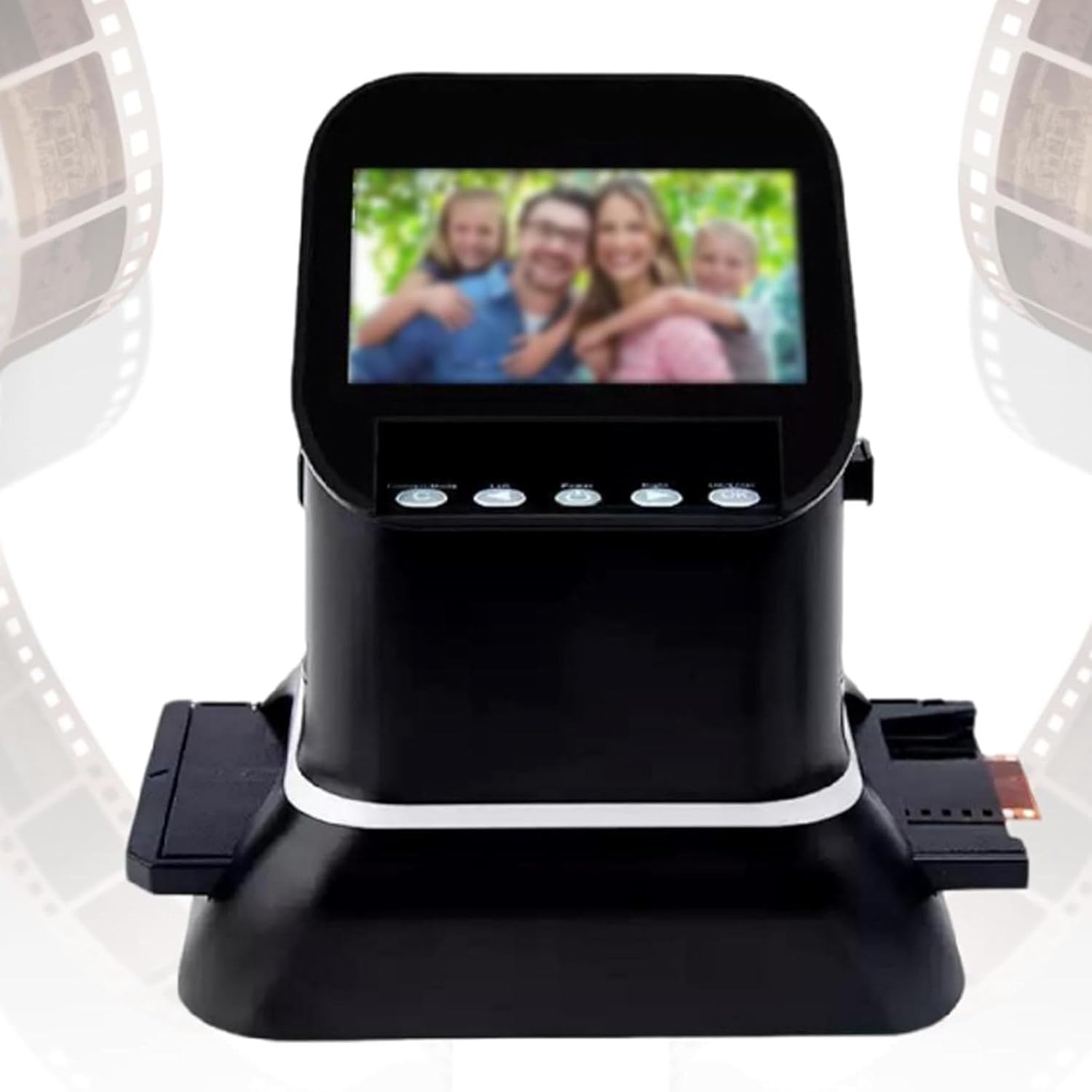 120 High Resolution Film Slide Scanner, for 35mm, 135,126,127 Negatives & Slides to Digital JPEG, Supports Image Preview & Editing, with 22MP Digital Film, 4.3in LCD Screen