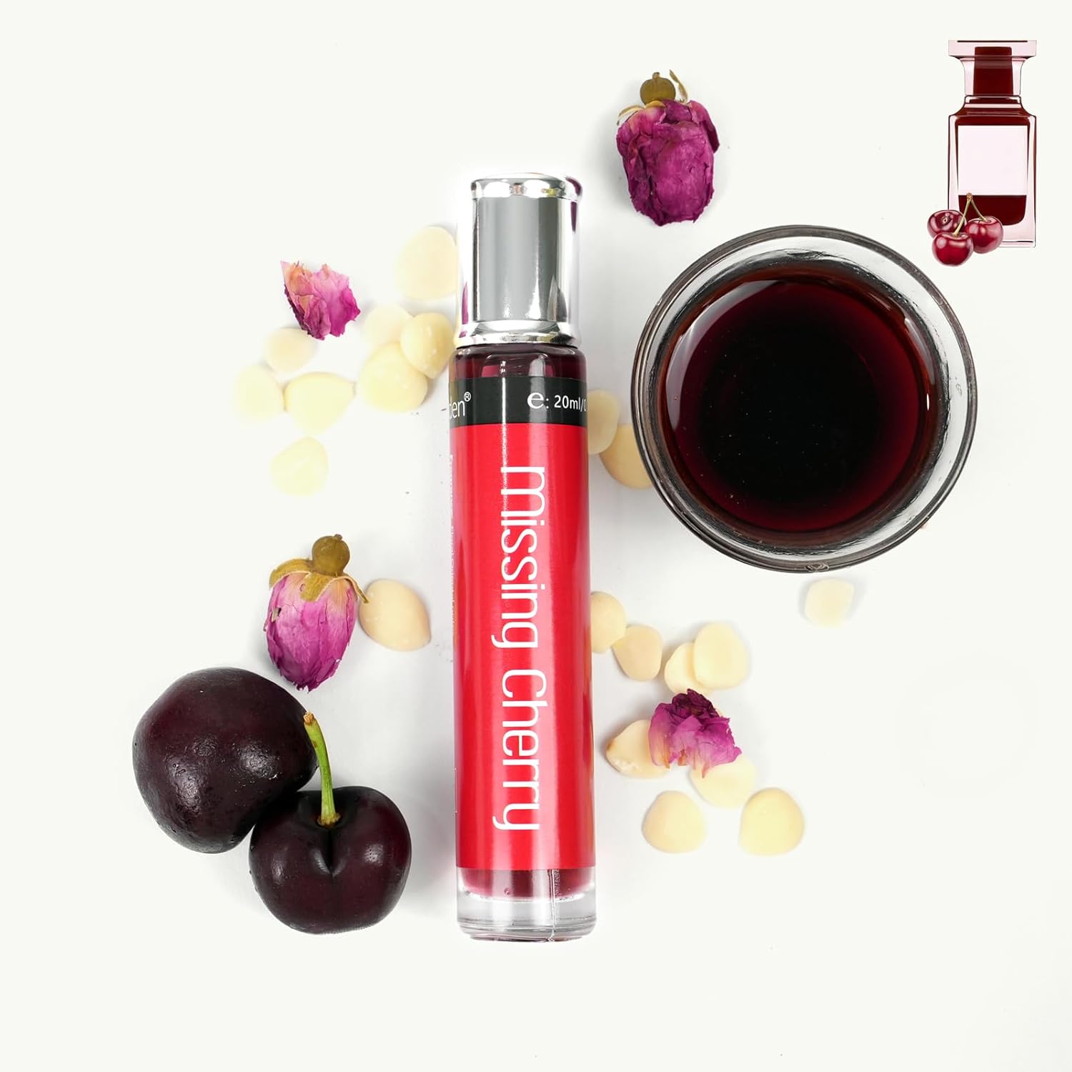 JGbaby Elegance Eau de Parfum Mini Inspired by Lost Cherry Long-lasting Daily Fragrance for Women, All Skin Types Travel-friendly 20ml Mist Spray Lasts 14-18 Hours - Image 2