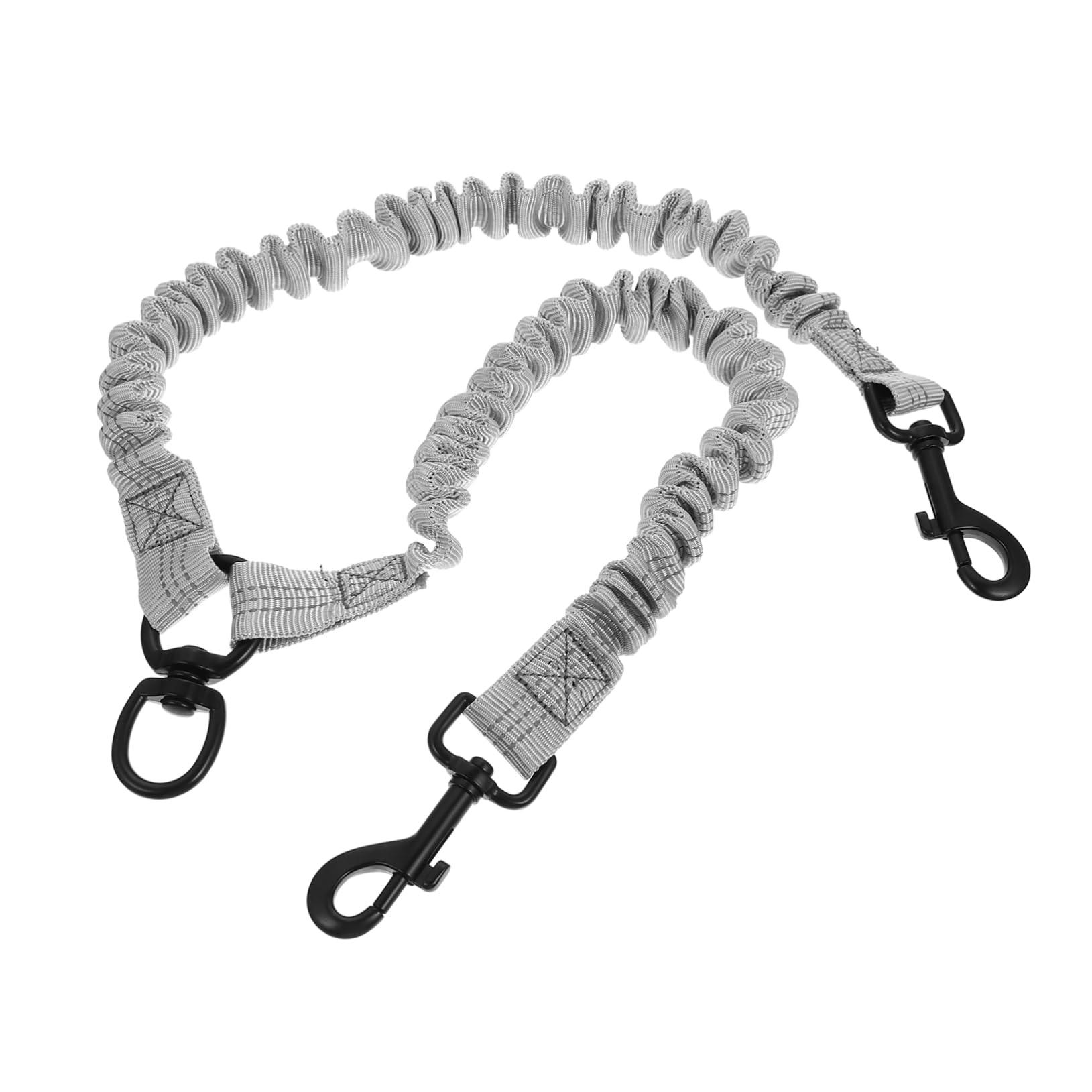 BCOATH Reflective Double Dog Leash Strong Elastic Dog Leash for Outdoor Use Comfortable for Walks Training and Playtime