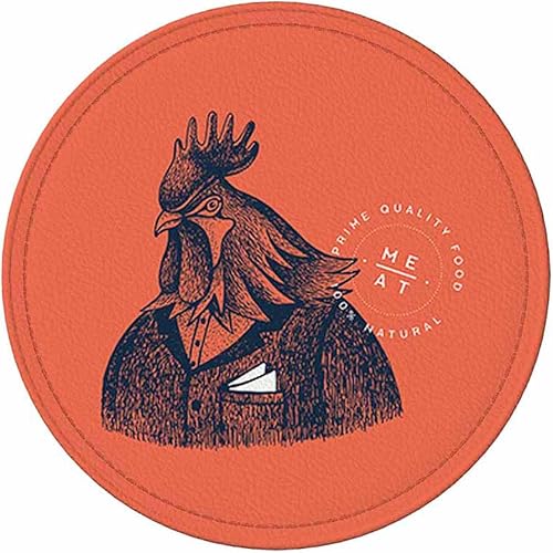 Miniatura 2 de Juego de 6 posavasos redondos para bebidas, juego de 6 posavasos con caja de almacenamiento, regalos de inauguración de la casa, divertidos