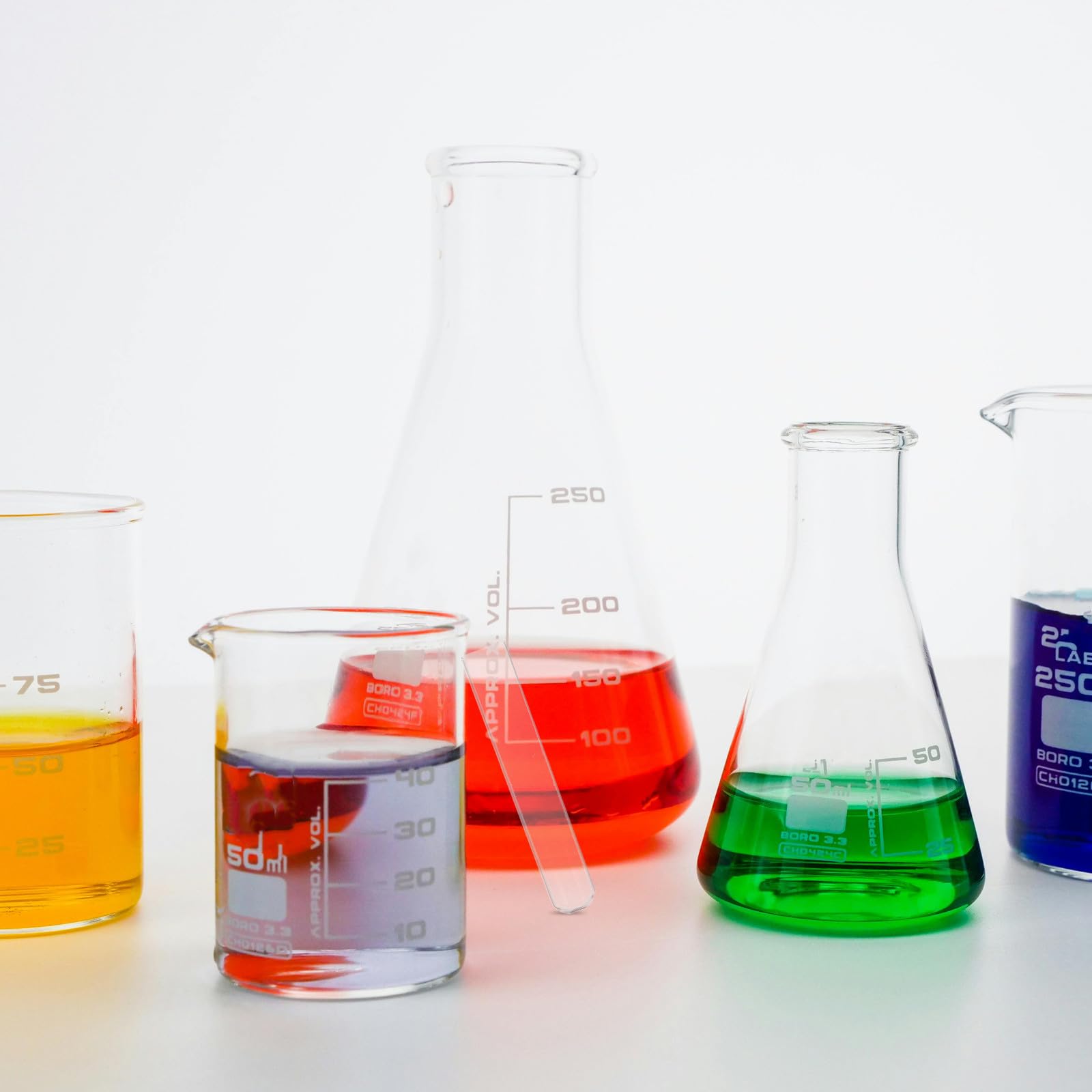 20 Stück Laborglas und Einfache Probenhandhabung mit Flachem Reagenzglas und Rundem Boden aus Stabilem Glas für Fortgeschrittene Experimente im Labor