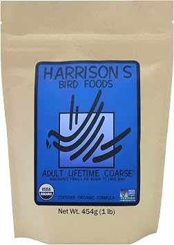 Harrison's Bird Foods Harrison Bird Food Adult Lifetime Course 16 oz Parrot Bait Pellets