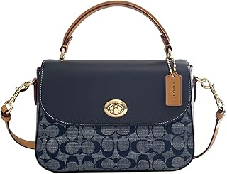 denim coach purse