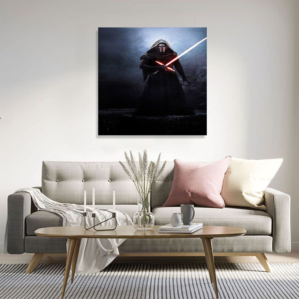 XtremeSkins Framed Canvas - Wall Decor for Living Room, Bedroom, Office, Hotels, Drawing Room (22in X 22in) - Kylo