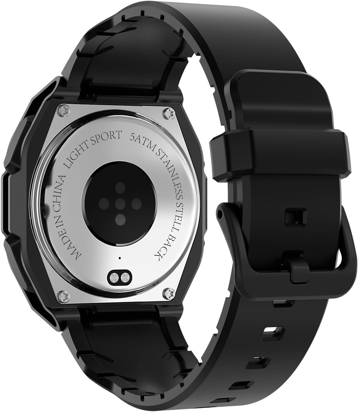 Easyfone B3 Sport Smart Watch, back view dengan sensor