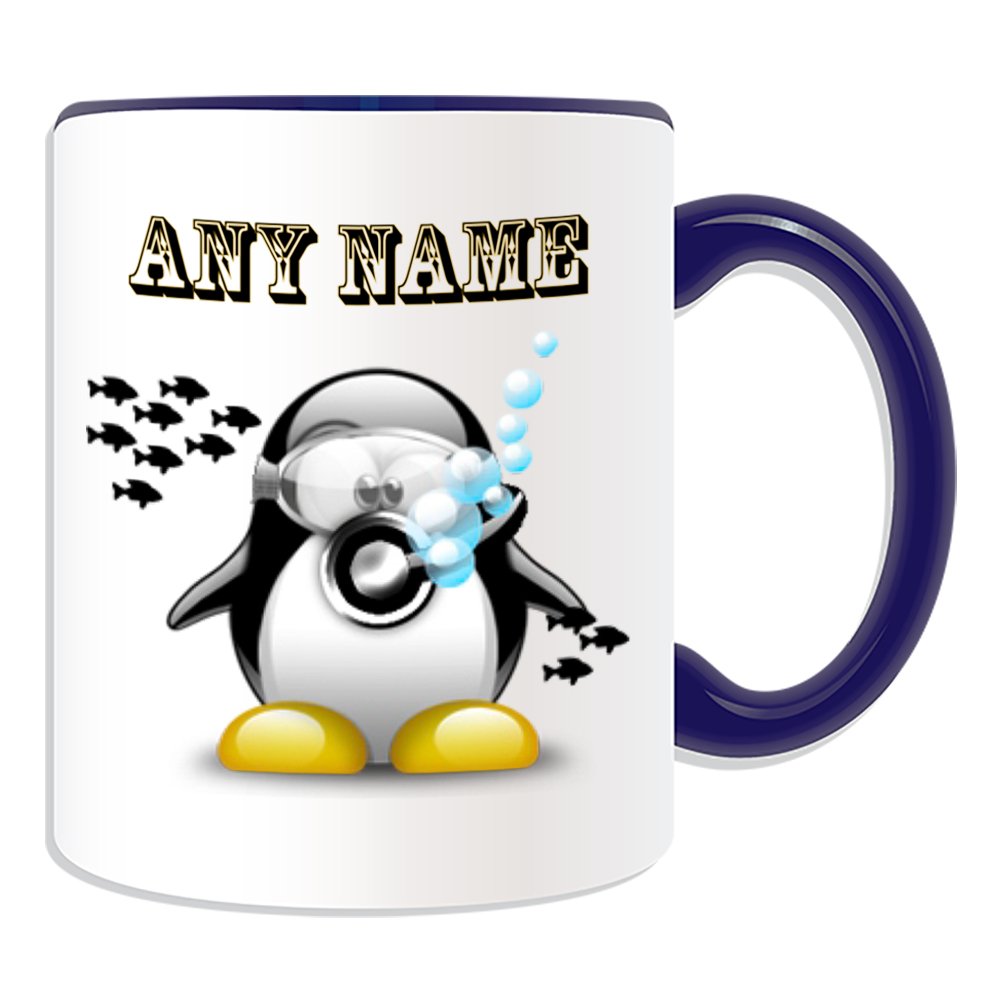 Tazza Grande Personalizzata Con Pinguino In Costume | Regalo Unico Con Nome E Messaggio - 4