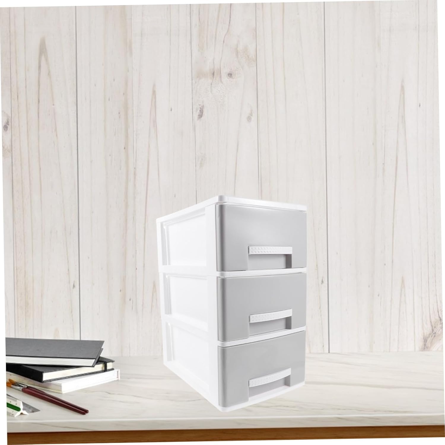 Plastic Desktop Storage Drawer Box Lightweight Desk Organizer with Large Capacity Plastic Storage Case for Office Bedroom Bathroom Accessories