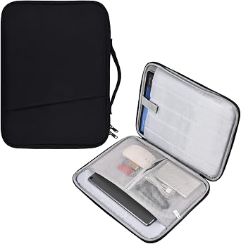9-11 Inch Tablet Sleeve Case for 11-Inch iPad Pro M5 M4/Air M2 M3 M4 2024-2026/Air 10.9", Samsung Galaxy Tab S11 S9 S8 11"/A8/A9+/Galaxy Tab S7/A7/S6 Lite 10.4"/S5e/S4/S3/S2/S Pouch-Black