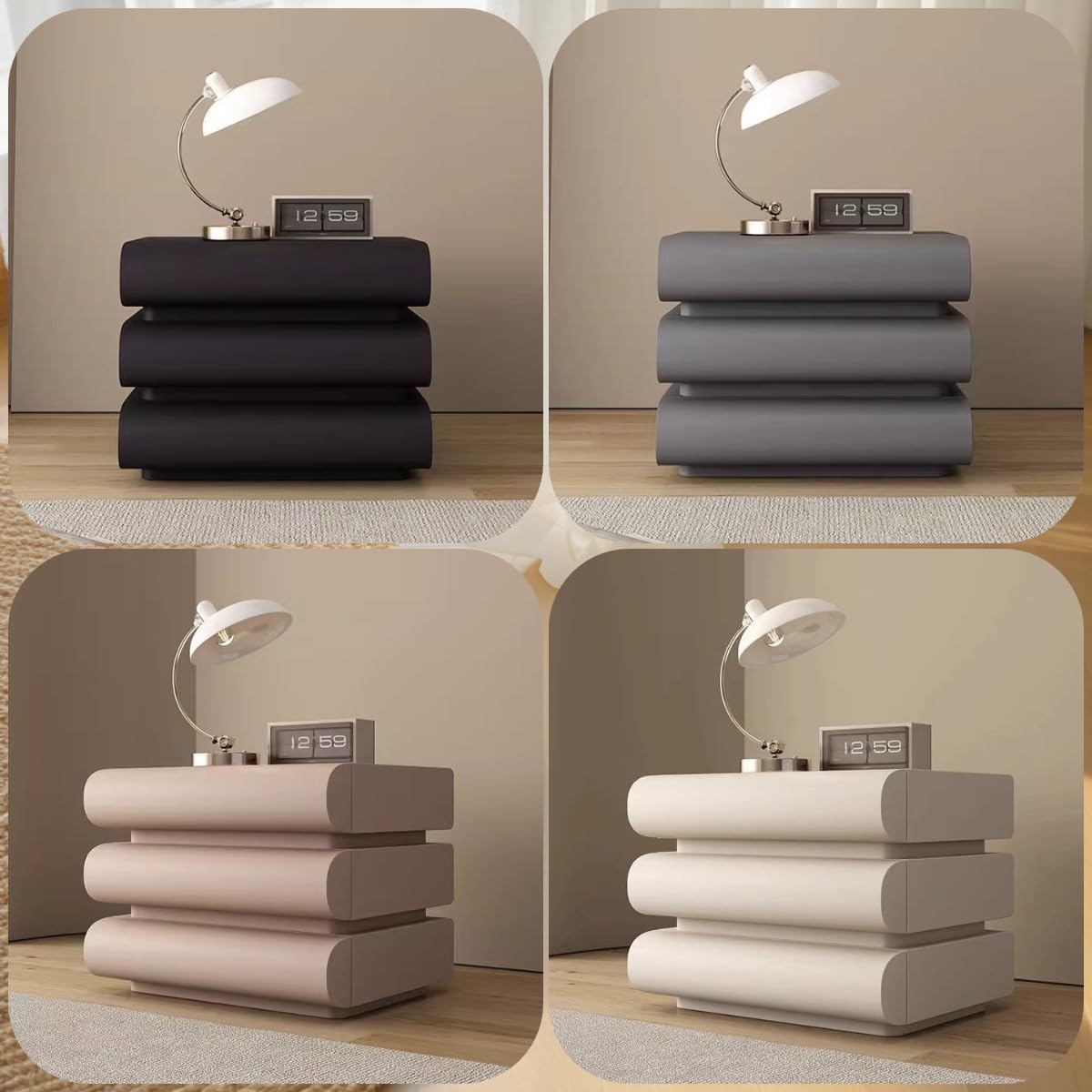 Amazon｜[ZYACOFVE] ナイトテーブル サイドテーブル ベッドサイド