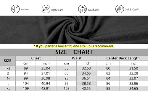 Joyaria Womens Short Nightgown Summer Cooling Bamboo Raceback Sleep/Night Shirts (Navy Blue, Large) #TOP6