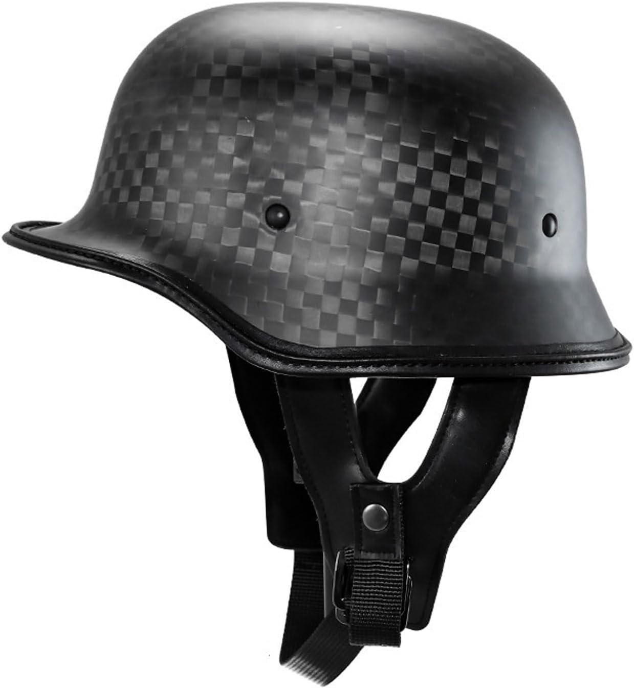 Vintage German Motorcycle Half Helmet, ECE/DOT Approved Adult Men Women Retro Open Face Helmet, with Adjustable Quick Release Buckle, for Bicycle Cruiser Scooter