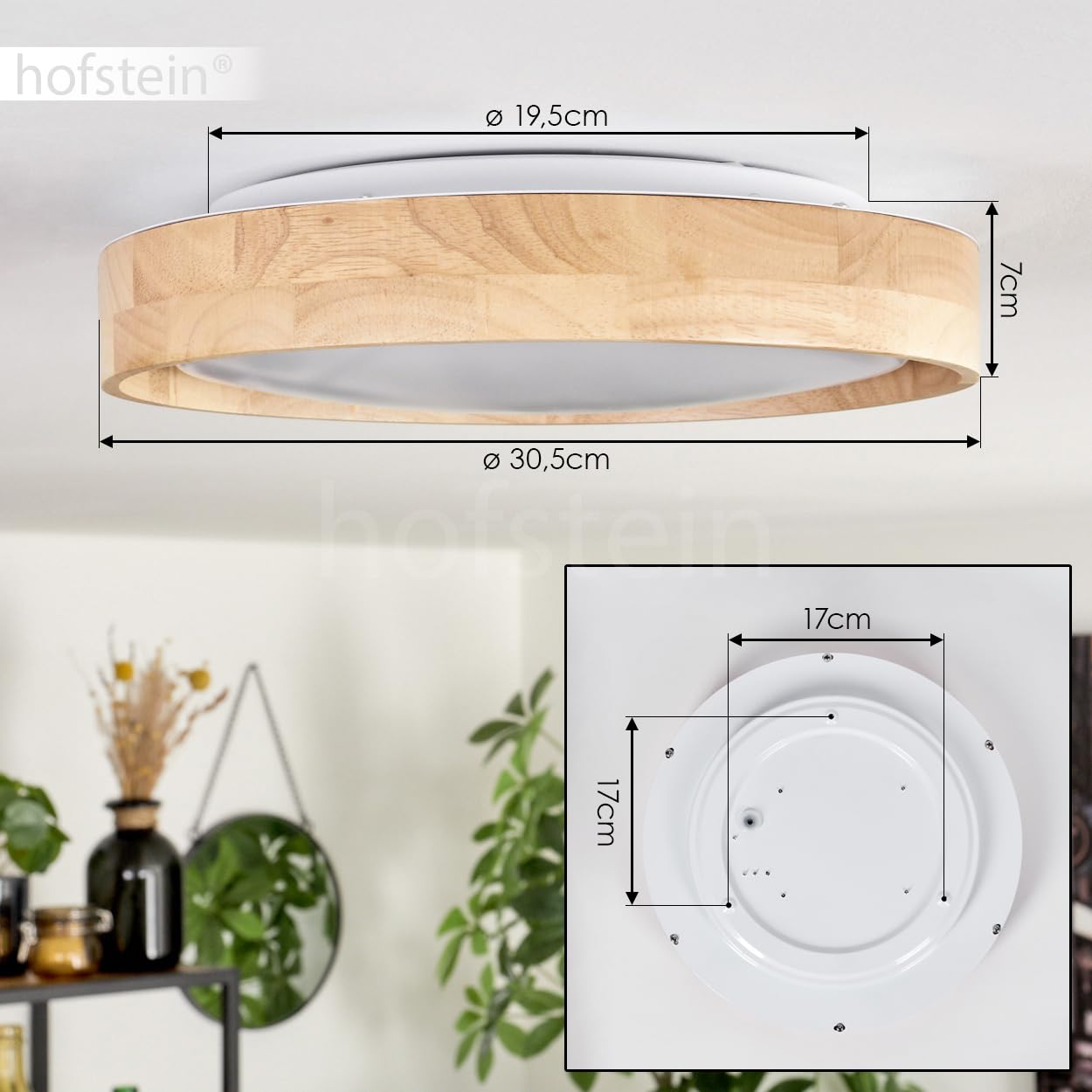 LED Plafondlamp met Ventilator - Plafondventilator - Trion Berga - 35W