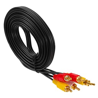 NUOBESTY Audio Video Cable Male to Male Head Connector for Tv DVD Vcd High Multiple Inputs Outputs