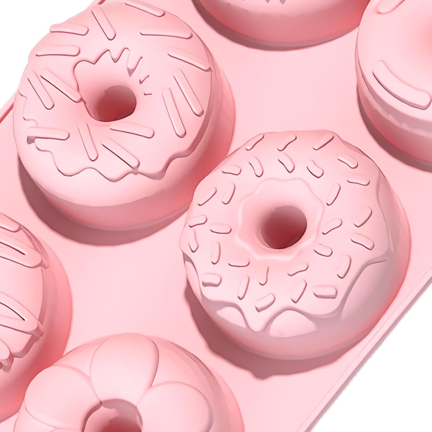 Donut Maker 6-Cavity Safe Non-Stick Food-Grade Tray