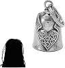 Guardian Bell for Motorbikes – Riding Charm Metal Biker Bell Easy Mount – Rider Accessory for Motorcycles – Angel Gift Choice for Men Husband Dad Boyfriend