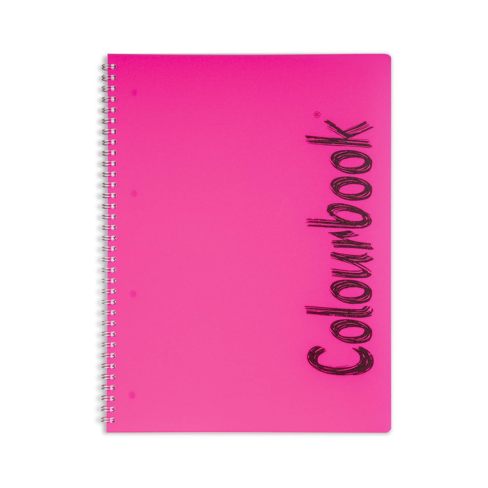 Colourbook Set 12 Quadernoni Spiralati A4 Quadretti 4mm Per Scuola Medie Superiori Università, 160 Pagine Ognuno, Copertine Fluo In PPL, Fogli Microperforati Con 4 Fori, Scorta Annuale