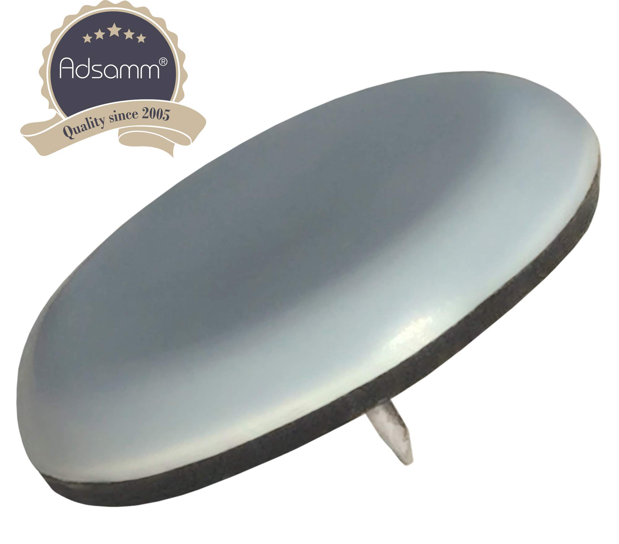 Adsamm 16 x PTFE Glides with nail 1 57 40 mm grey-blue round Premium quality furniture sliders with — view 2
