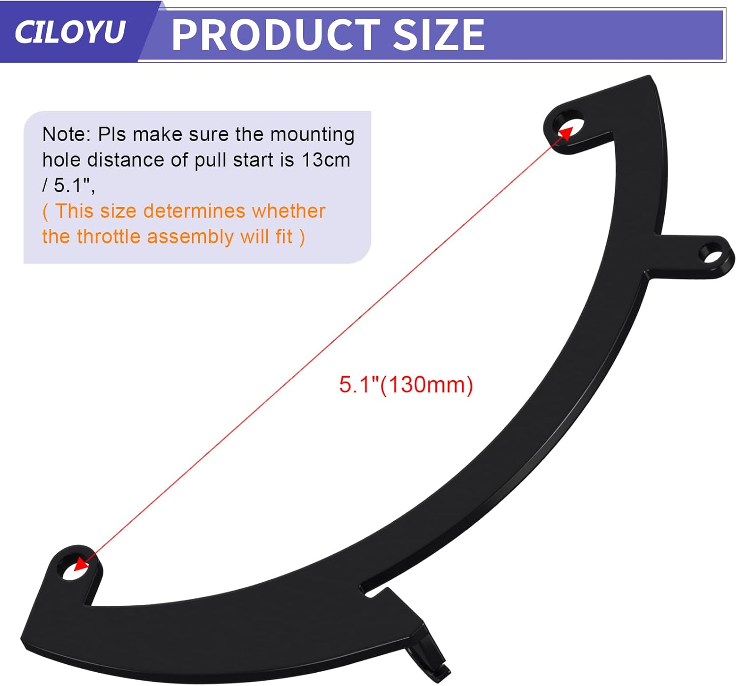 Throttle Control Linkage Bracket Kit Compatible with Predator 79cc 98cc 99cc 3.0HP Engine Coleman CT100U CC100X CK100 SK100 Massimo MB100 Mini Bike Go Kart Powersports Parts
