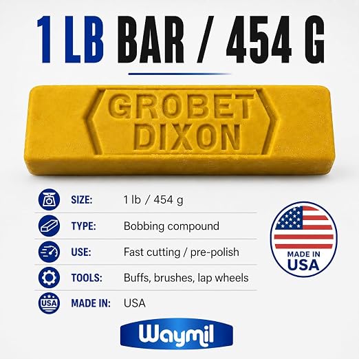 Bobbing Compound barra para pre-pulido 1 lb metal suave miniatura 8