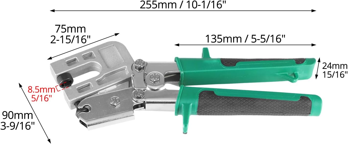 QWORK Metal Stud Crimper - 10 Inches Heavy Duty Punch Lock Crimper Framing Fastening Hand Tool