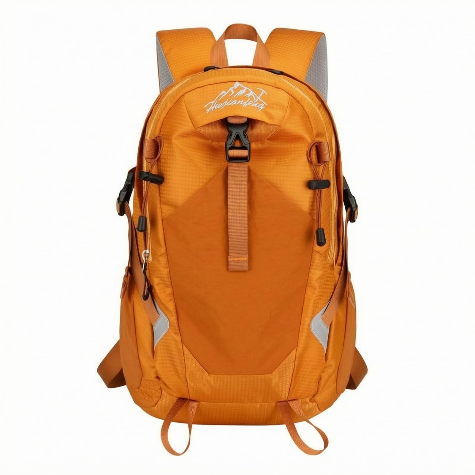 Water-Repellent Hiking Backpack Padded Shoulder Straps Travel Backpack External Attachment Loops Daypack, Yellow-picture-49