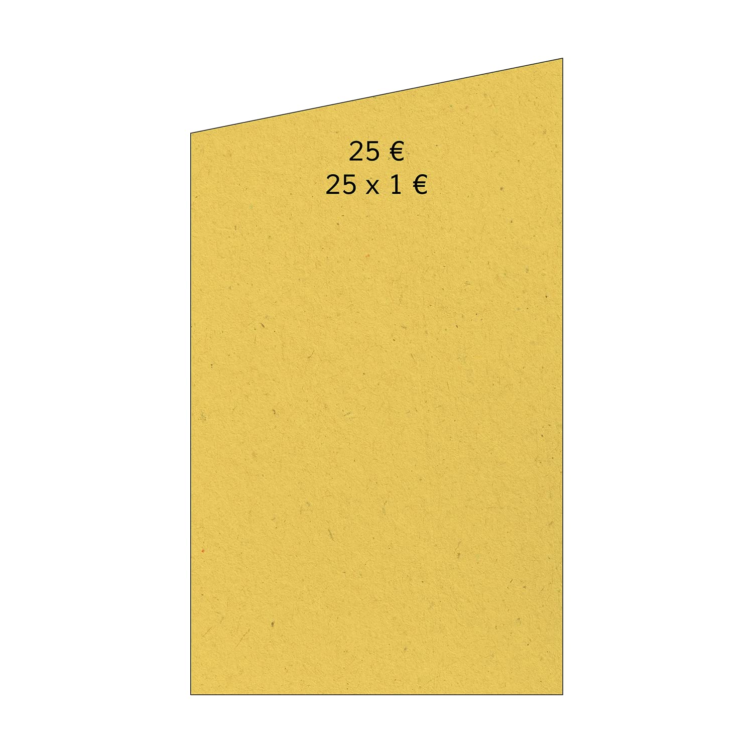 1000 x Handrollpapier für 25 x 1,00 € (gelb), Rollgeld, Münzrollenpapier für Euro Münzen, Geldrollen