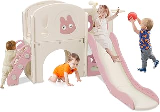 6-in-1 Kinderrutsche mit Teleskop, 160 cm