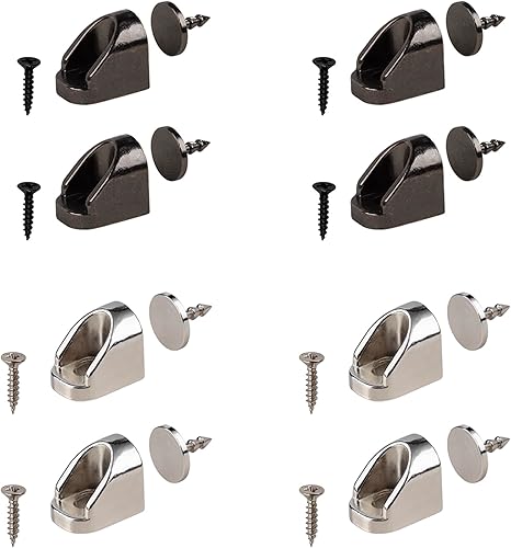 Keenkee 4 piezas níquel y 4 piezas Gunmetal paquete magnético de puerta de gabinete con imán para muebles puerta y cajón tapón, cierres de cierre disponible en Yaxa Colombia