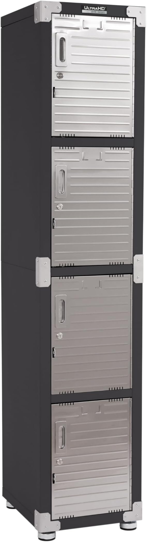 Seville Classics UltraHD® 4-Door Locker Cabinet, Graphite