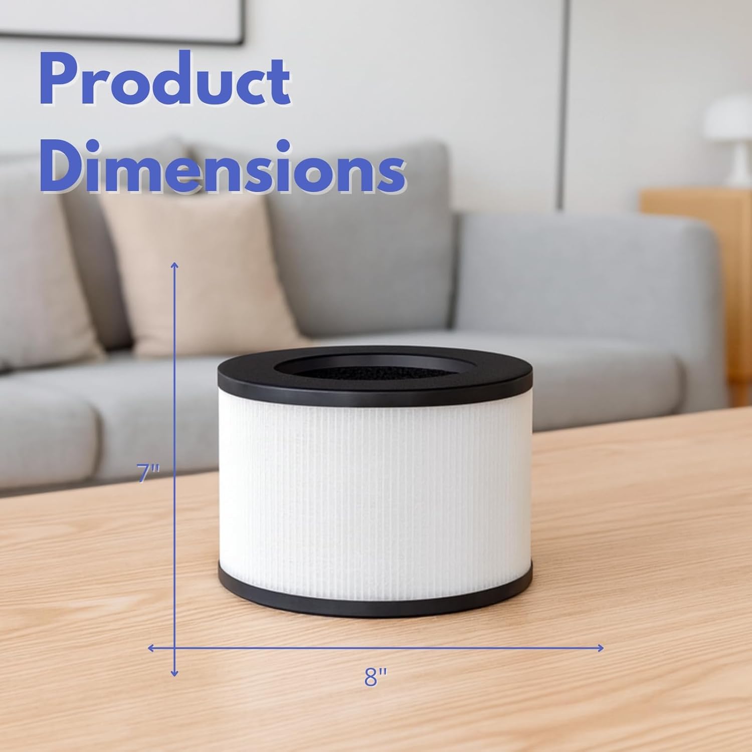 Nispira TZ-K1 Plus Replacement Filter Compatible with ToLife TZ-K1 Plus Air Purifiers Size 7"L x 8"W x 8"Th, 3 Packs - Image 3